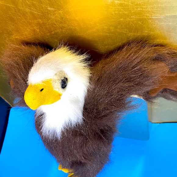 AMERICAN BALD EAGLE HARLEY FLUFFY WILDLIFE SERIES PLUSH VTG 90’s NANCO - Picture 8 of 13